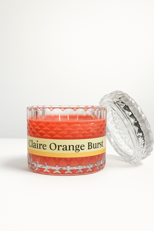 Claire Orange Burst Candle